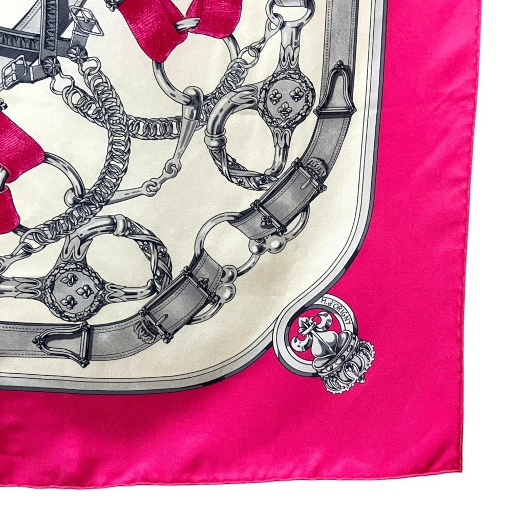 HERMES Authentic Pink Silk Scarf - Picture 2 of 6
